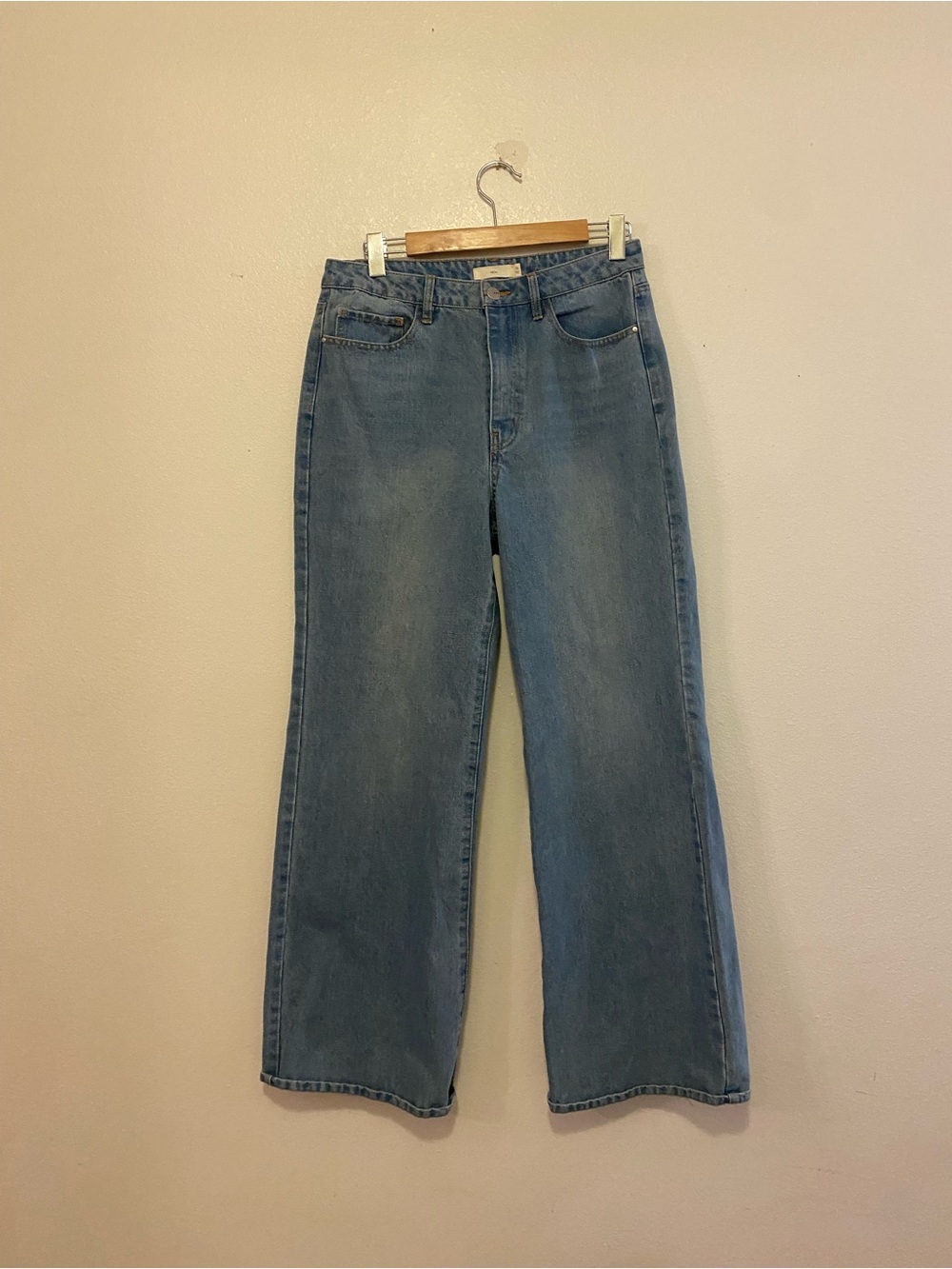 High-Rise Wide Leg Women’s Jeans - Mid Blue Wash